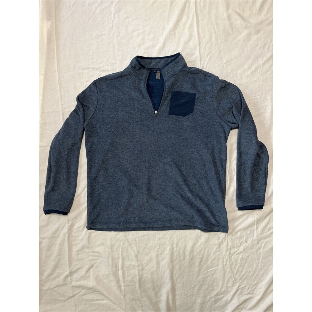 Adidas Men's XL Primegreen Navy 1/4 Zip Golf Pullover Sweatshirt